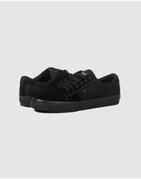 Fallen Footwear - Fallen Footwear Men Bomber Vulcanised Sole Shoes Suede/Cotton Black