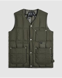TAION - Work V Neck Button Down Vest