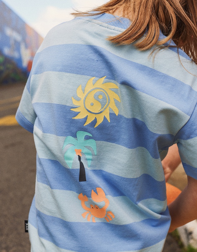 Rock Your Kid - Vince Tee in Blue Stripe