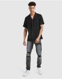Ksubi - Downtown Ss Shirt Black Red