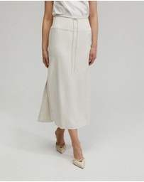 Oxford - Rose Linen Blend Skirt