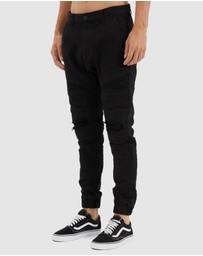 Nena & Pasadena - Viper Denim Jogger Pants