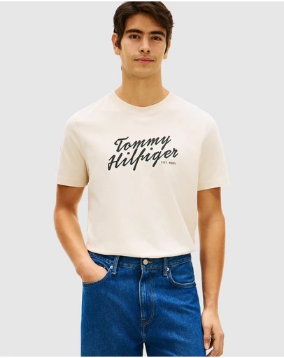 Tommy Hilfiger - Summer Text Cotton Tee