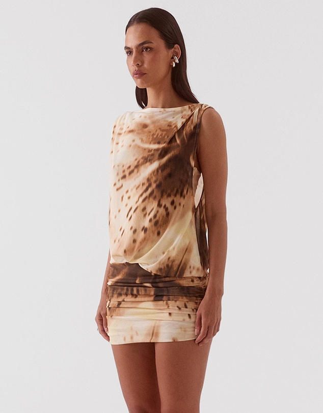 SOVERE - Odette Drape Mini Dress