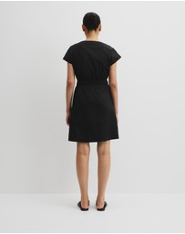 Country Road - Australian Cotton Shirred Waist Mini Dress