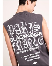 Black Noise White Rain - Rue Des Muscle Tank