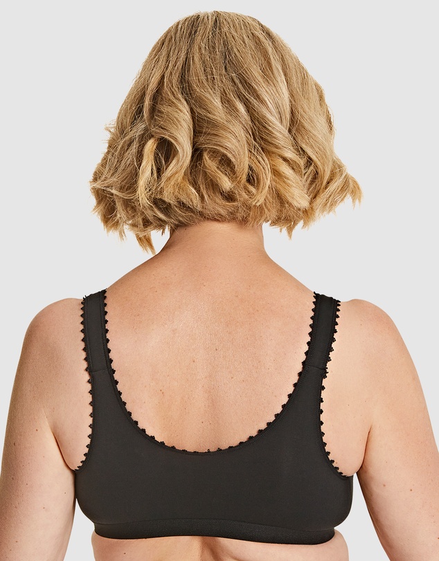 Royce Lingerie - Comfi Cotton Wirefree Press Stud Front Open Bra