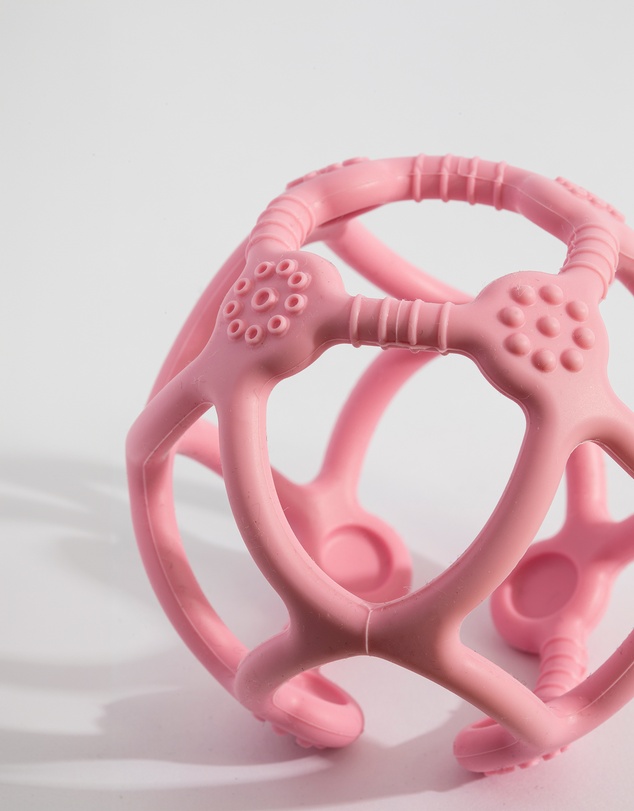 Playground - Silicone Teething Ball - Light Pink