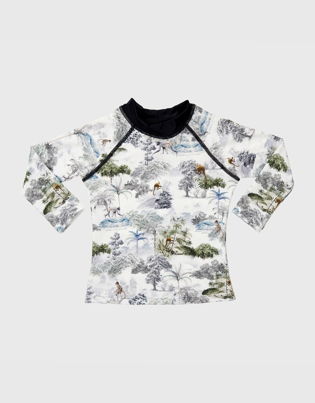 Aqua Blu Kids - Woodland Long Sleeve Rash Vest - Babies