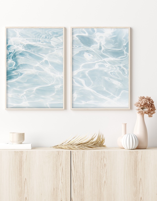 Olive et Oriel - Hamptons Pool View I Art Print