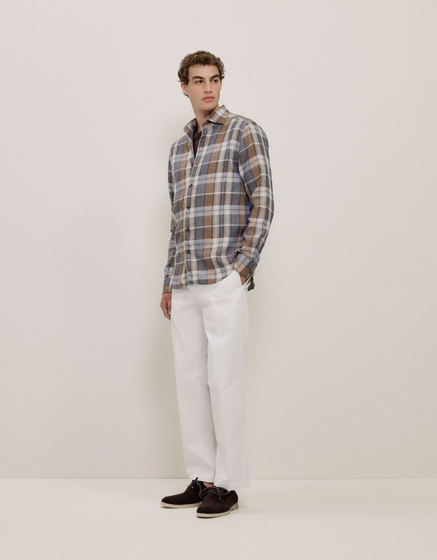 Trenery - Cotton Twill Tailored Pant in White