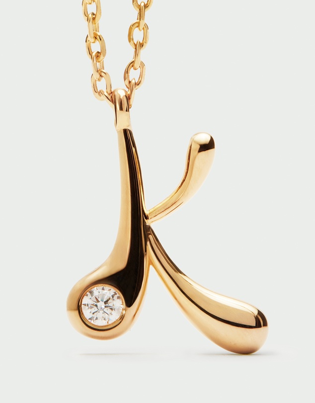 PDPAOLA - Initial 2026 K Pendant Necklace