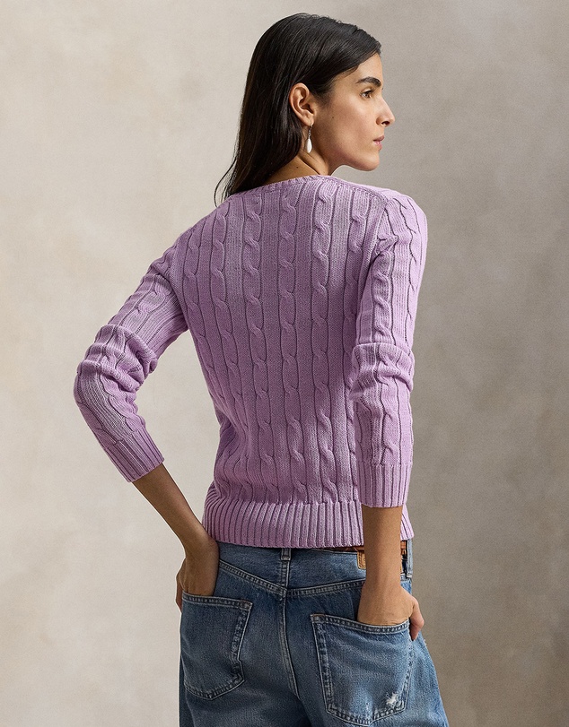 Polo Ralph Lauren - Cable-Knit Cotton Crewneck Sweater - The ICONIC Exclusive