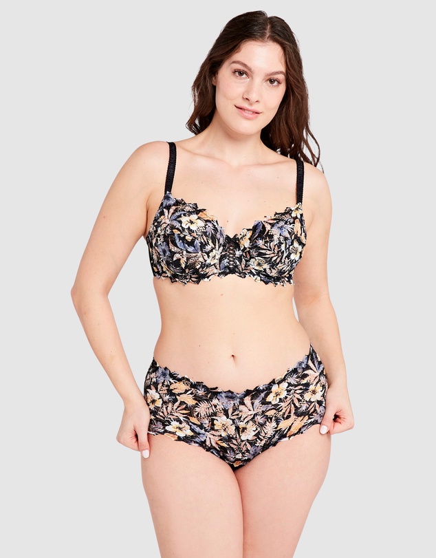 Sans Complexe - Arum Mosaïc Mid-Rise Lace Brief