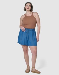 Indigo Tonic - Jadie Chambray Shorts
