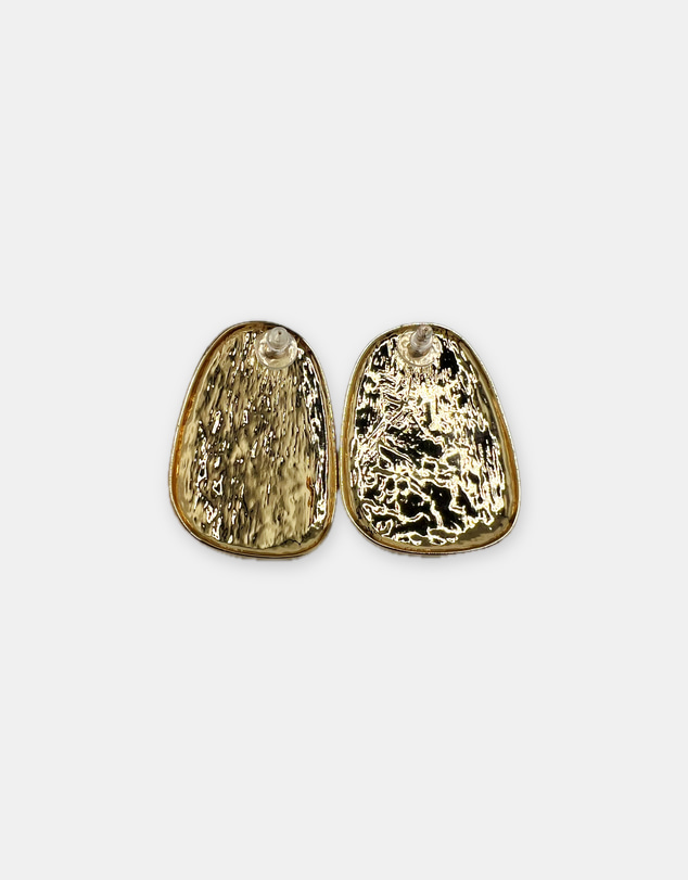 Izoa - Isadora Statement Stud Earrings Cream