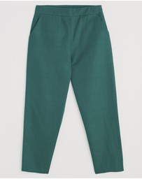 Seasalt - Seasalt Cornwall Green Westlin Straight Leg Suit Trousers