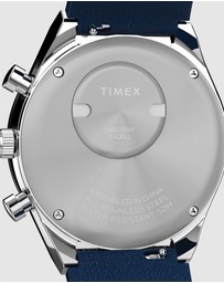 TIMEX - Q Timex® Chronograph 40mm Leather Strap Watch