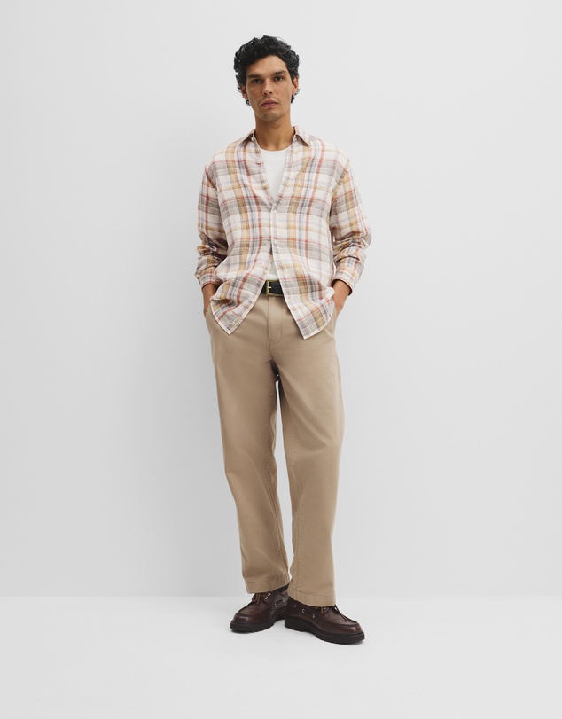 Country Road - Regular Fit Linen Check Shirt