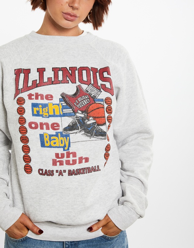 Vintage by The Real Deal - Pre Loved - 90s Illinois Basketball Sweatshirt