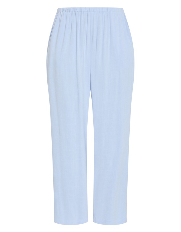 City Chic - Plus size Haven Relaxed Wide Leg Pant - powder blue