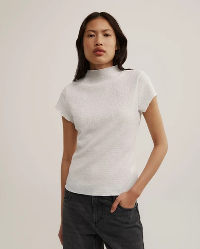 Witchery - High Neck Textured T-shirt