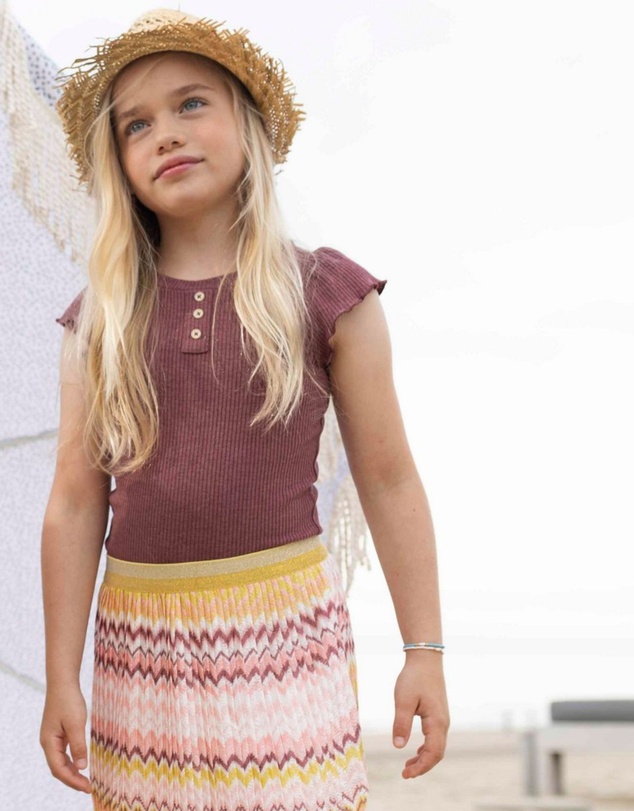 Like FLO - Fancy Pleated Zigzag Skirt - Kids-Teens