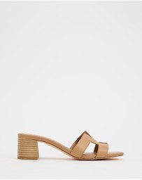 Atmos&Here - Pelly Leather Block Heels