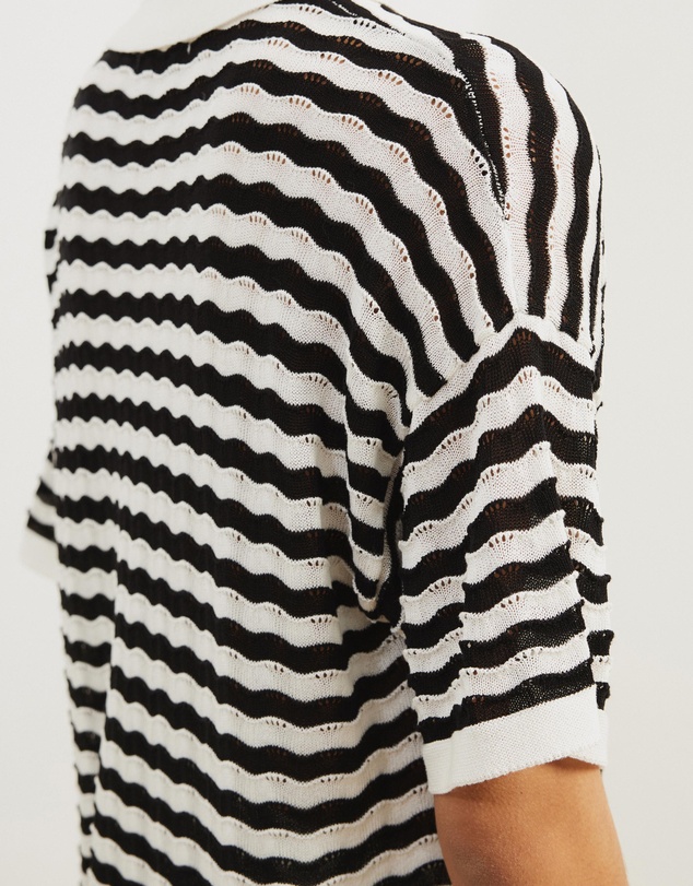 Atmos&Here - Bree Stripe Knit Top
