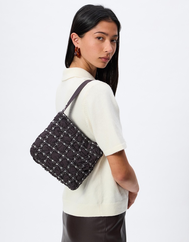 Damson Madder - Minnie Shirred Shoulder Bag