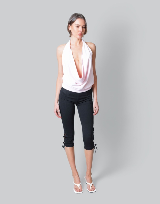 Love and Nostalgia - Sarah Lace Up Capri Legging