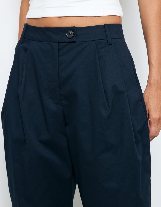 AERE - Sian Organic Cotton Barrel Leg Pants