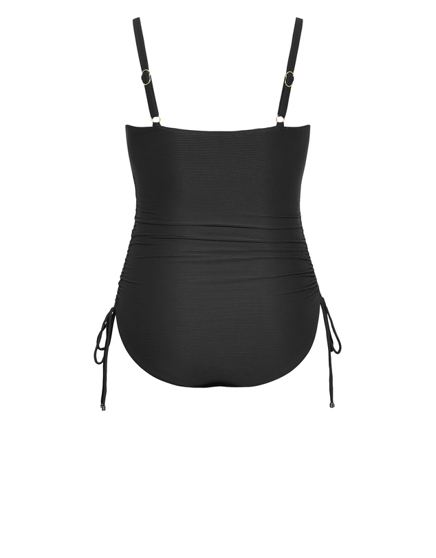 City Chic - Plus size Positano 1 Piece - black