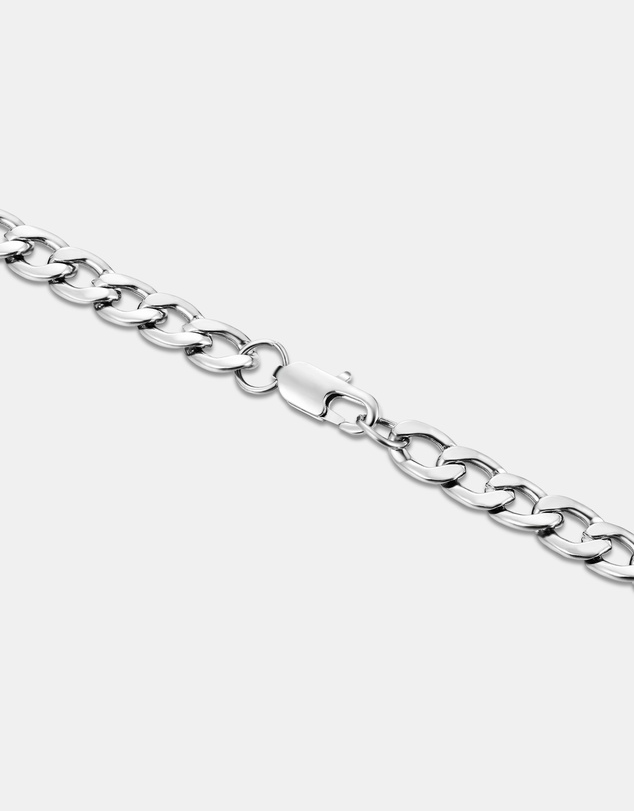 Eclectics - Stainless Steel Cascade Cuban Chain Necklace
