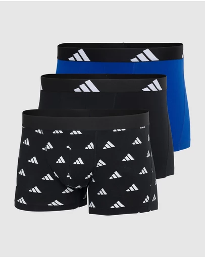 adidas Sportswear - 3 Pack Active Flex Cotton Trunk Underwear
