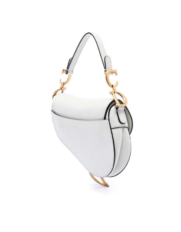 Pre-Loved by Azura Reborn - Pre-Loved Mini Grained Calfskin Saddle Bag