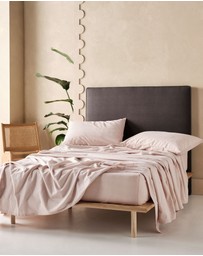 Linen House - Flannelette Plain-Dyed Sheet Set