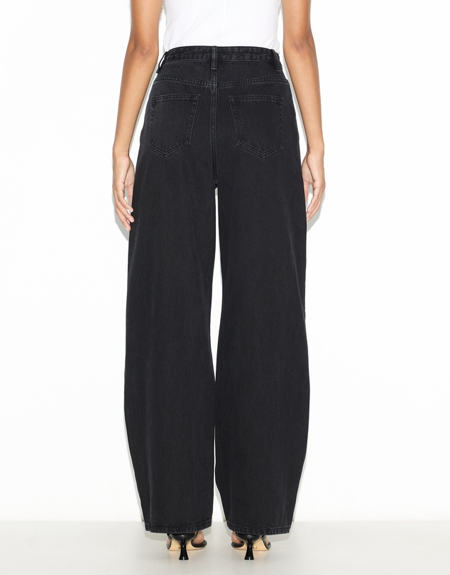 Dazie - Naples Pleat High Waisted Relaxed Jeans