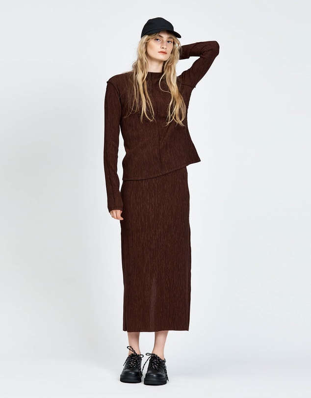 bul - Sisu Midi Skirt Chocolate