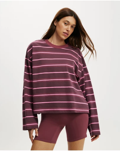 Cotton On Body Active - Long Sleeve Graphic Crew Top