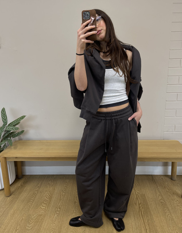 Resting - Cotton Fleece Rocco Barrel Sweat Pant