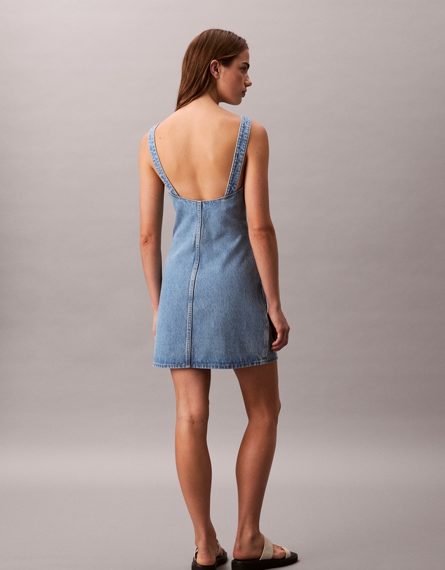Calvin Klein Jeans - Scoop Neck Denim Mini Dress