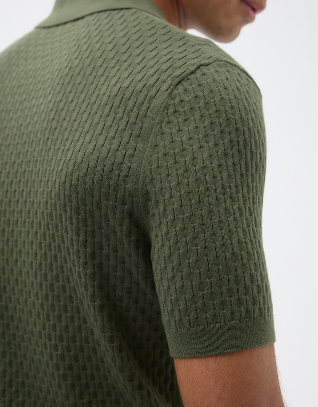 AERE - Honey Comb Knit Polo