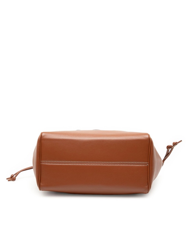 Pre-Loved by Azura Reborn - Pre-Loved Small Calfskin Cuir Triomphe Cabas Drawstring Satchel