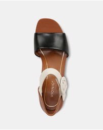 Vionic - Chardonnay Heeled Sandal - Tan/Black/Cream