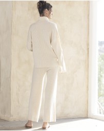 Angel Maternity - Maternity Knitted Pants in Cream