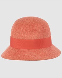 Max Alexander - Cloche Orange Rose Bucket Hat