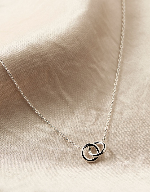 Najo - Embrace Silver Necklace (42cm+ext)