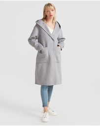 Belle & Bloom - Walk This Way Wool Blend Hooded Coat