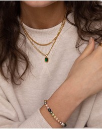 Nialaya Jewellery - Women's Rainbow Pearl Bracelet